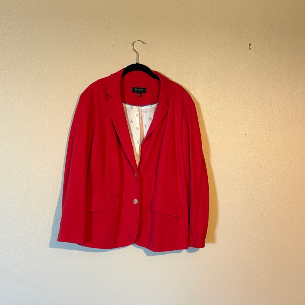 Talbots Vibrant Red Women's Blazer